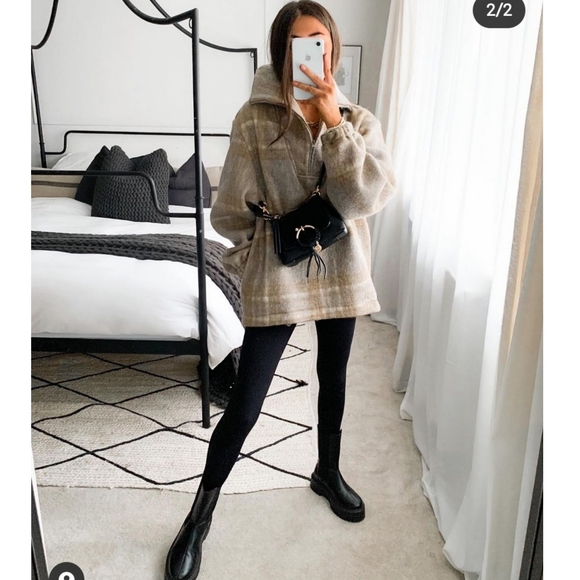 **SOLD** BNWT Zara Wool Sweatershirt with Pockets - Picture 6 of 6